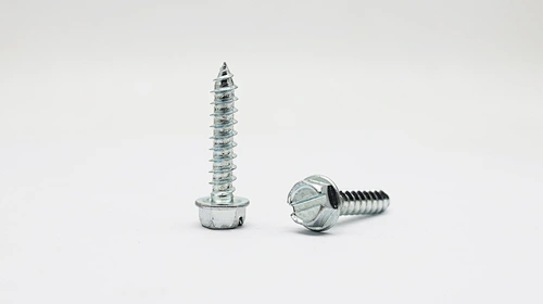 Slotted hex head self tapping screw